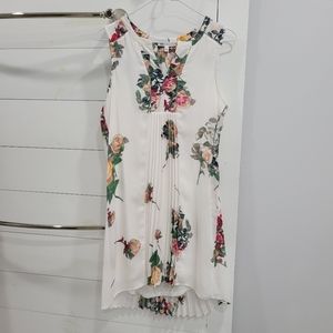 Women's white and floral dress